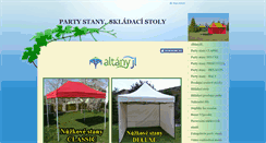 Desktop Screenshot of partystany-altany.cz